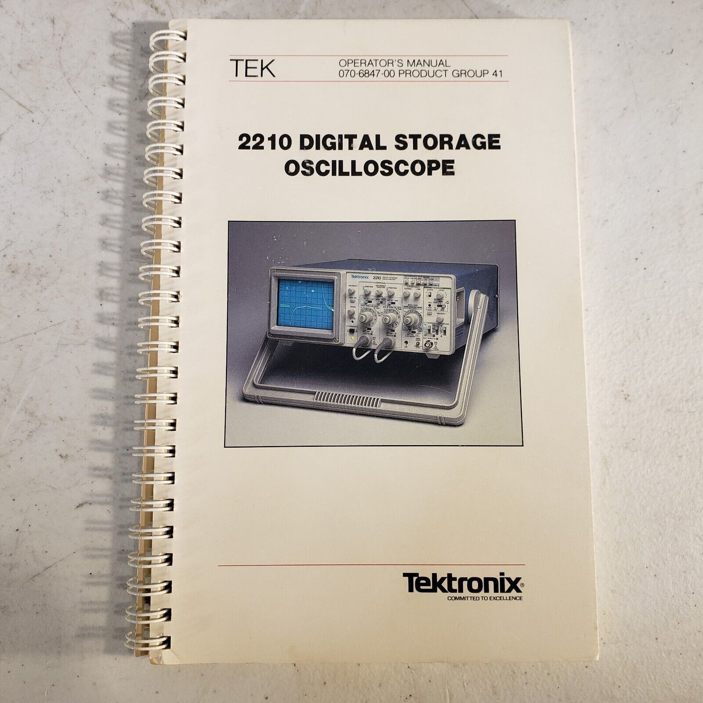 Tektronix 2210 Manual Digital Storage Oscilloscope Operator's  070-6847-00