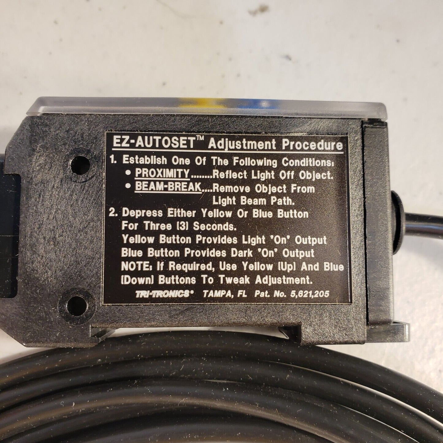 Tri-Tronics Smarteye EZ-PRO w/ Remote Autoset Model EZPIX02 Photoelectric Sensor