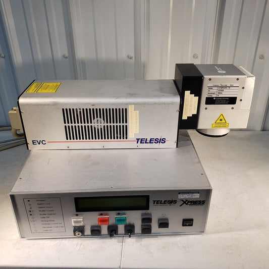 Telesis EVC Xpress Laser Marking Engraving Head w/ XP1CA Controller Class 4