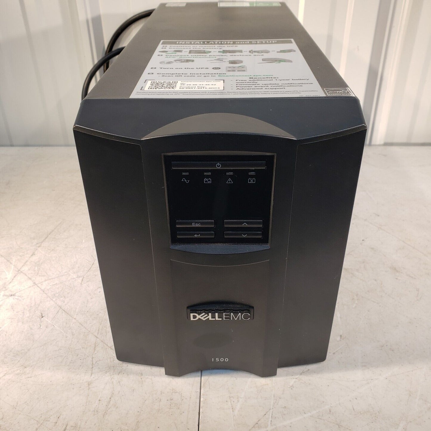 Dell DLT1500C Smart UPS 1000 Watts AC 120V USB Black Power Supply