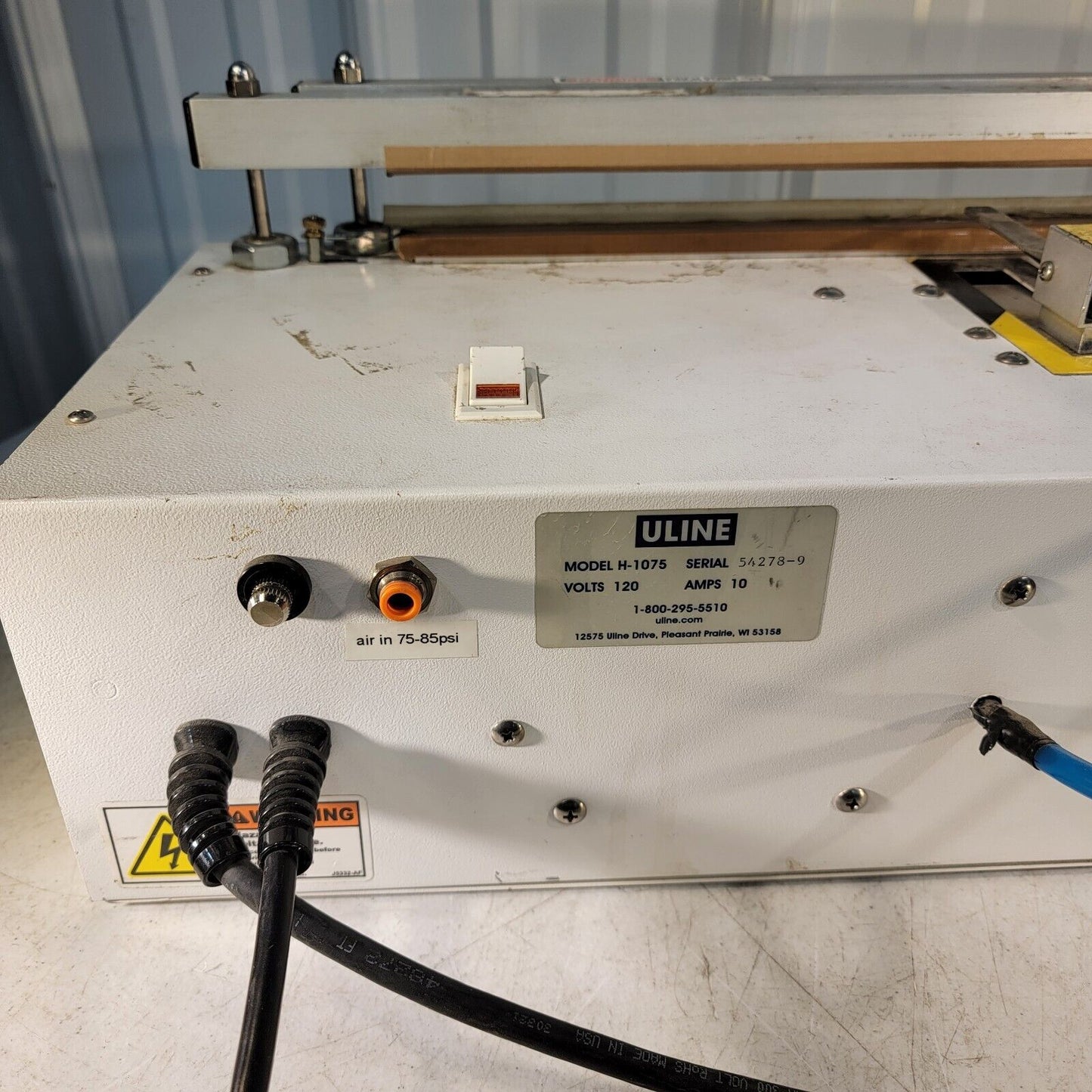 ULINE H-1075 120V 10A Vacuum 20" Bag Sealer - Tested Works