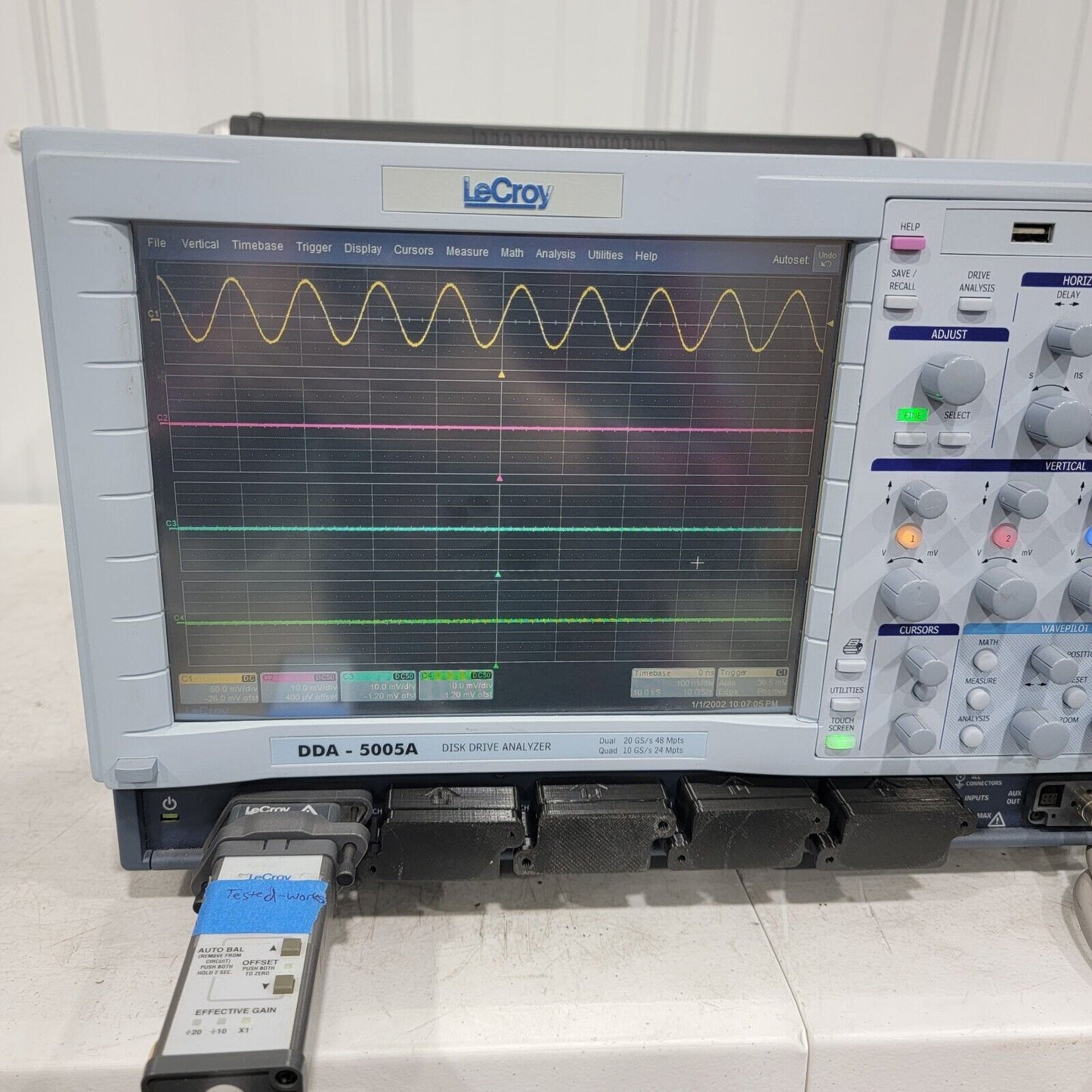 LeCroy DDA-5005A XL 5GHz 20GS/s 4-Ch. Disk Drive Analyzer Xstream Oscilloscope