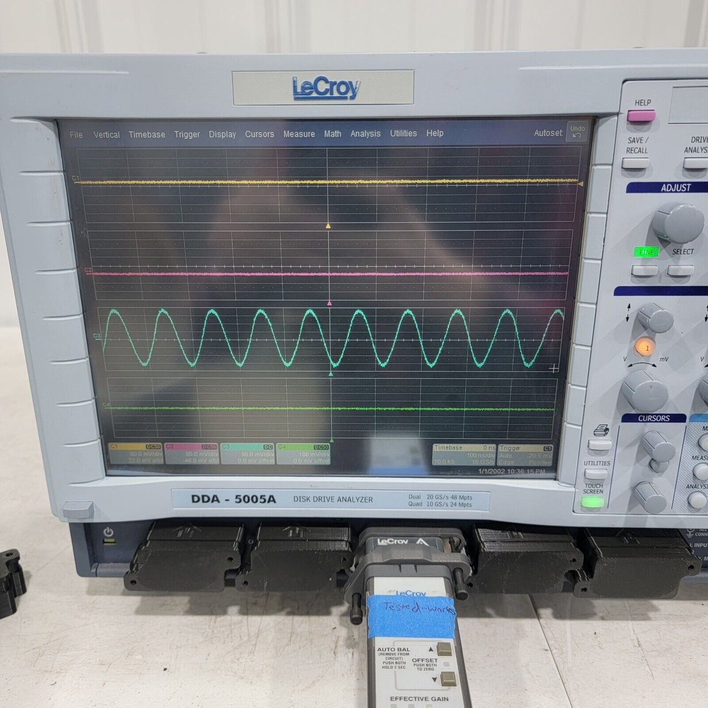 LeCroy DDA-5005A XL 5GHz 20GS/s 4-Ch. Disk Drive Analyzer Xstream Oscilloscope