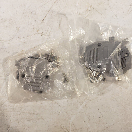 *Pack Of 2* 25 Pin Plastic Hoods For 25 Pin D-Sub Connectors