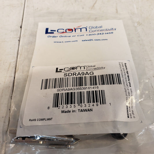 L-Com SDRA9AG 9 Pin Metal Hood For D-Sub Connector Types