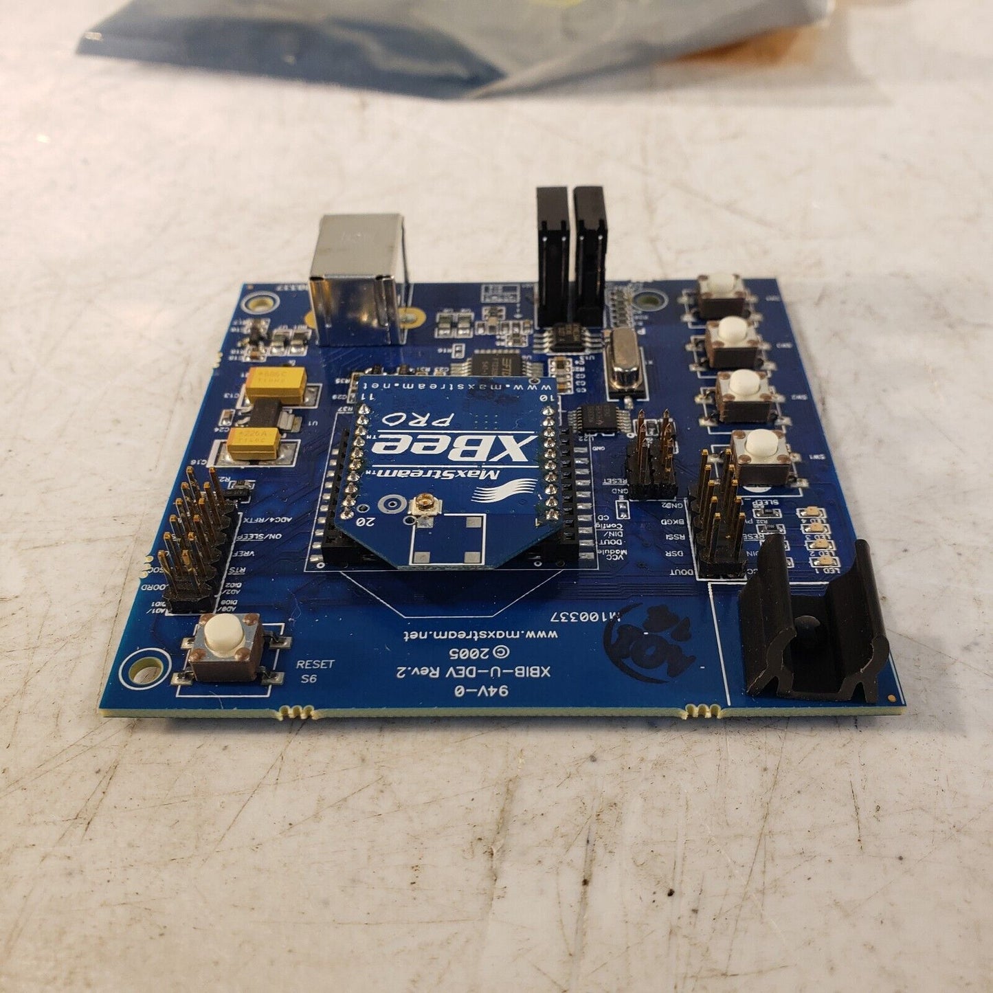 Digi Maxstream XBIB-U-Dev Rev.2 Evaluation Board w/ XBee Pro Radio Transceiver