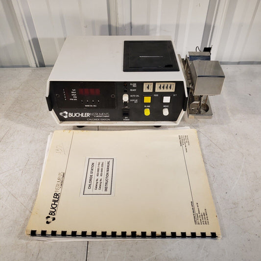 Buchler Instruments 433-5300 Chloride Station 110V w/ Instruction Manual