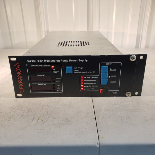 Terranova 751A Medium Ion Pump Power Supply 100-240VAC, 50-60Hz, 100VA