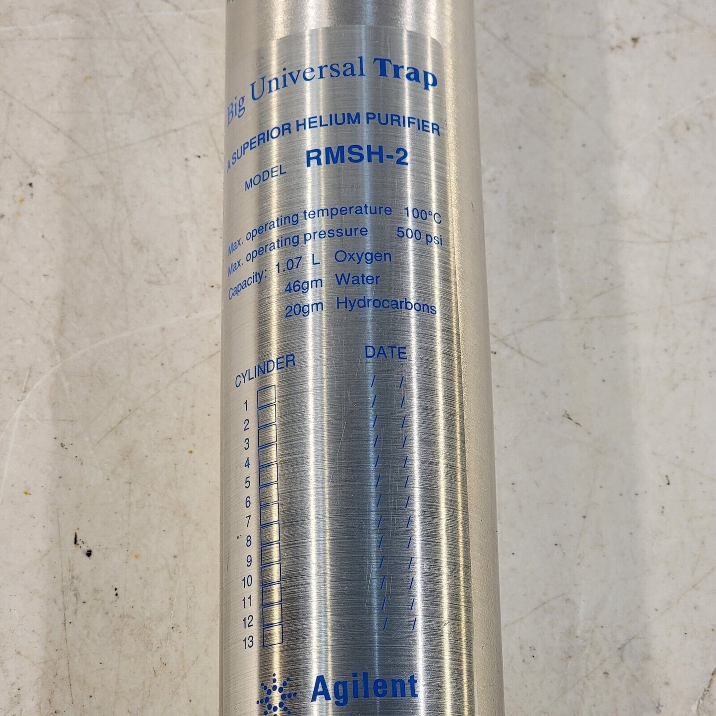 AGILENT RMSH-2 500 PSI Max Pressure Big Universal Trap