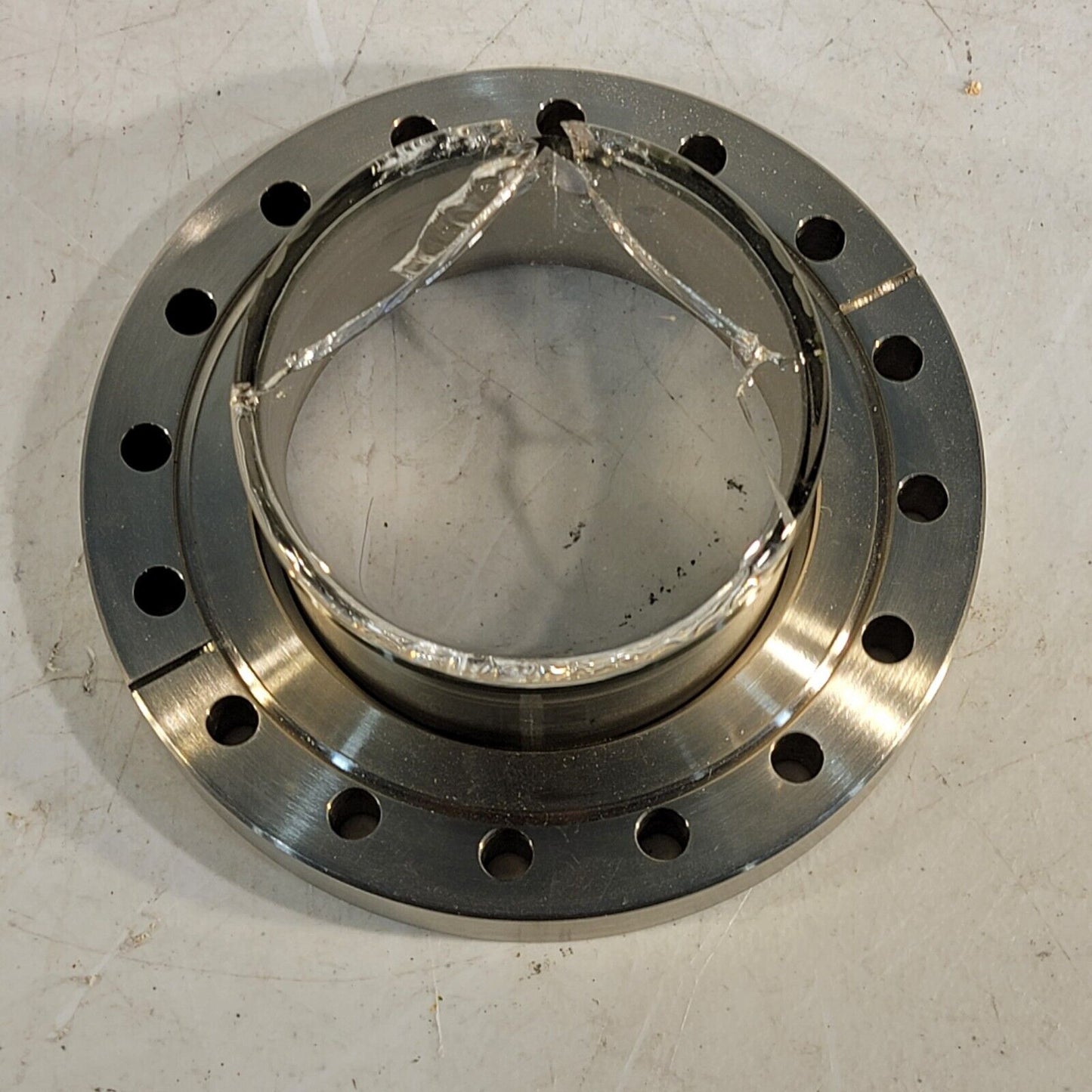 *CRACKED* MDC Recessed Conflat Viewport 6" DN100CF CF Flange High Vacuum