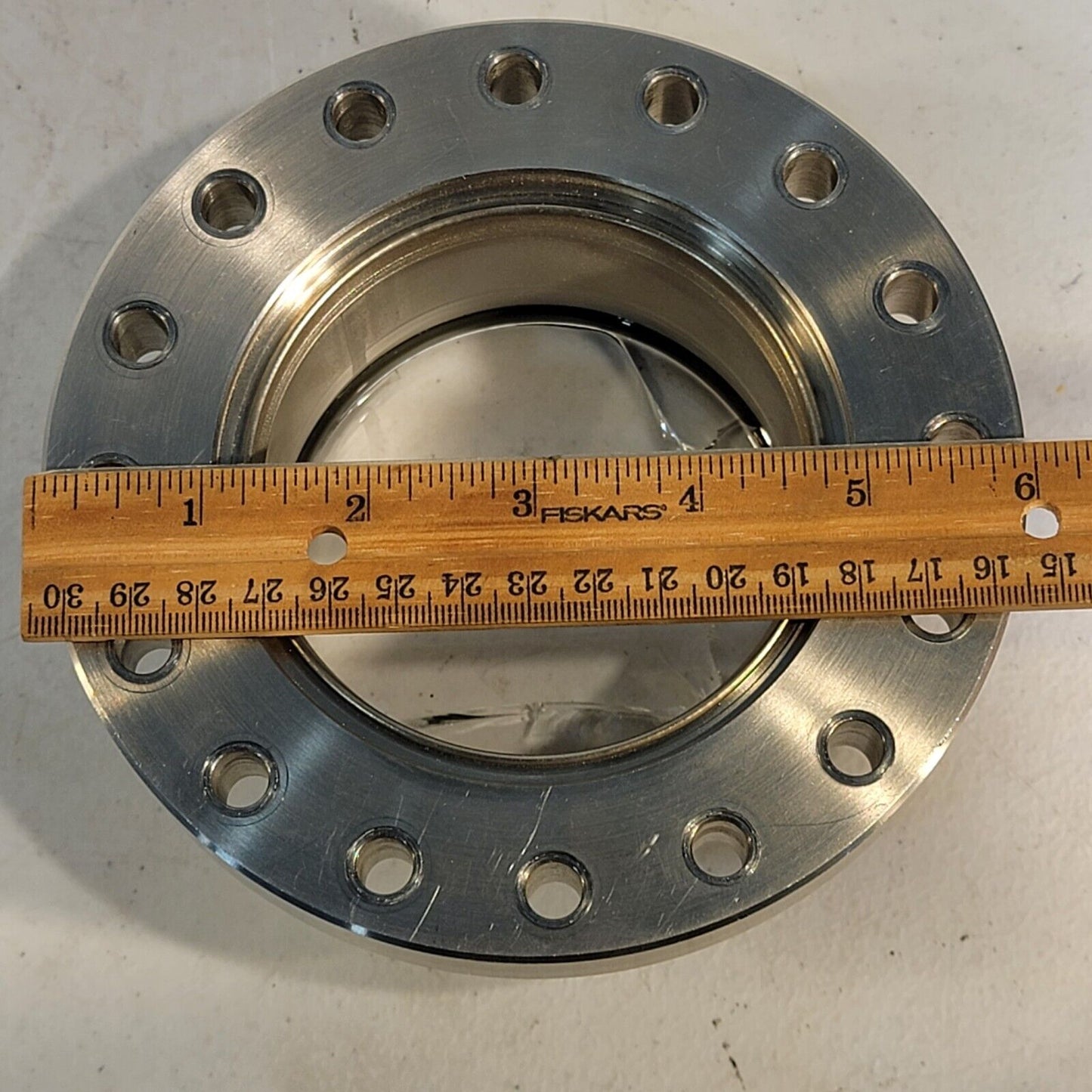 *CRACKED* MDC Recessed Conflat Viewport 6" DN100CF CF Flange High Vacuum