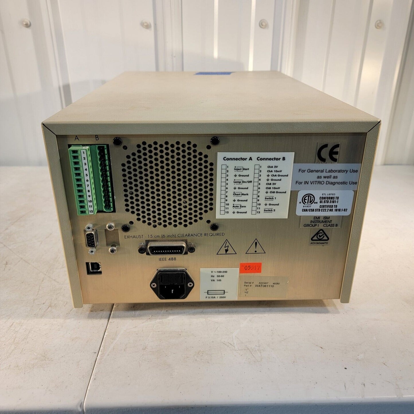 Waters 2487 Dual λ Wavelength Absorbance Detector *READ* 487