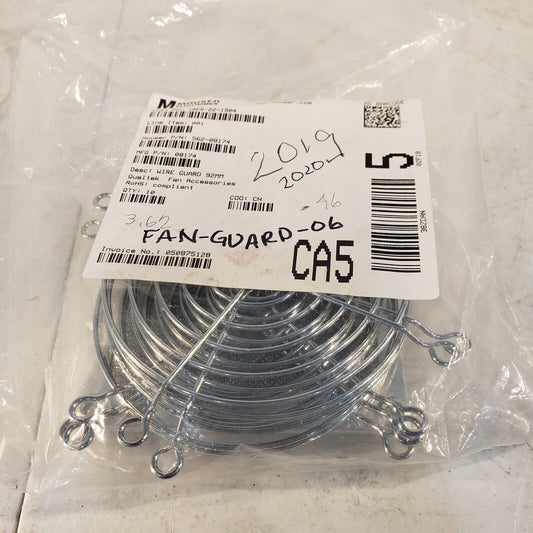 *Pack Of 6* Qualtek 08174 , Fan Guard Nickel Chrome, 92mm Diameter