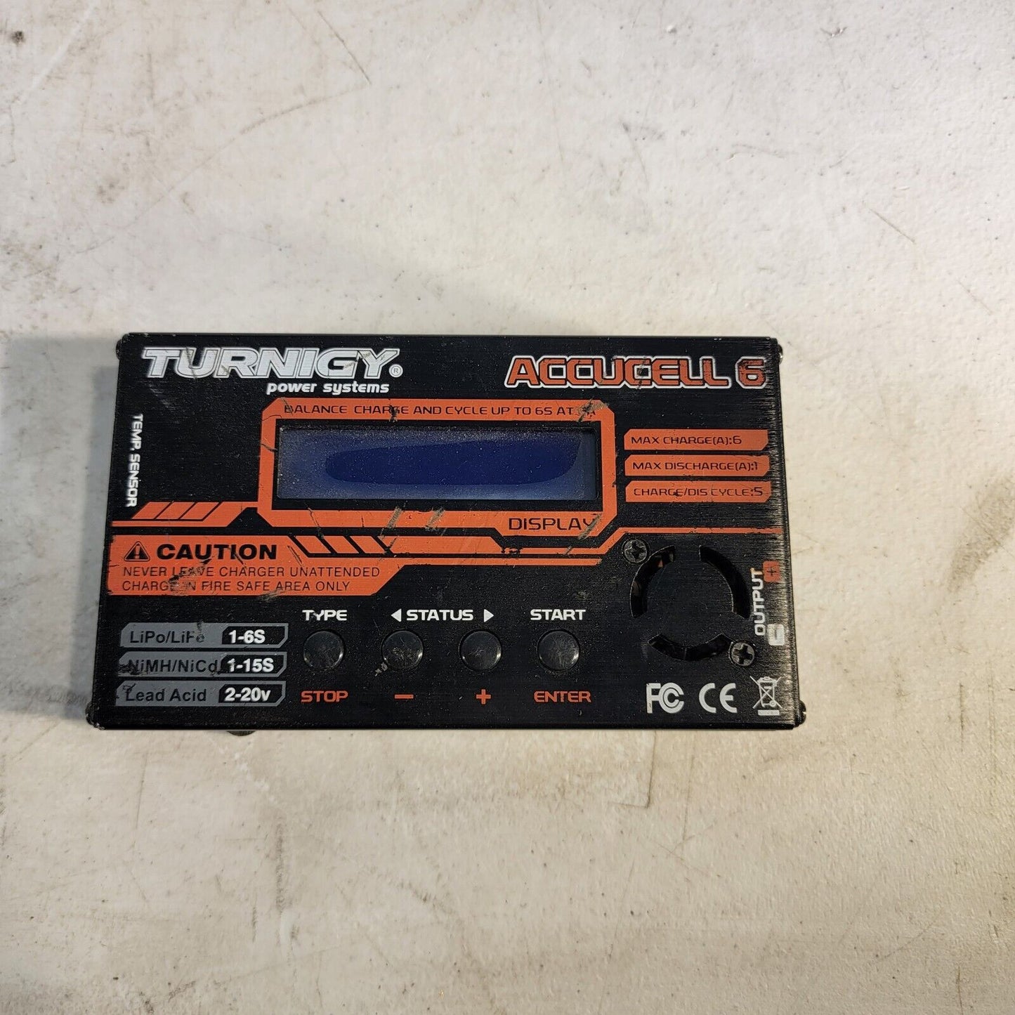 TURNIGY ACCUCELL 6 BALANCE CHARGER LiPo LiFe NiMH NiCd 6A 1-6S ACCUCEL RC