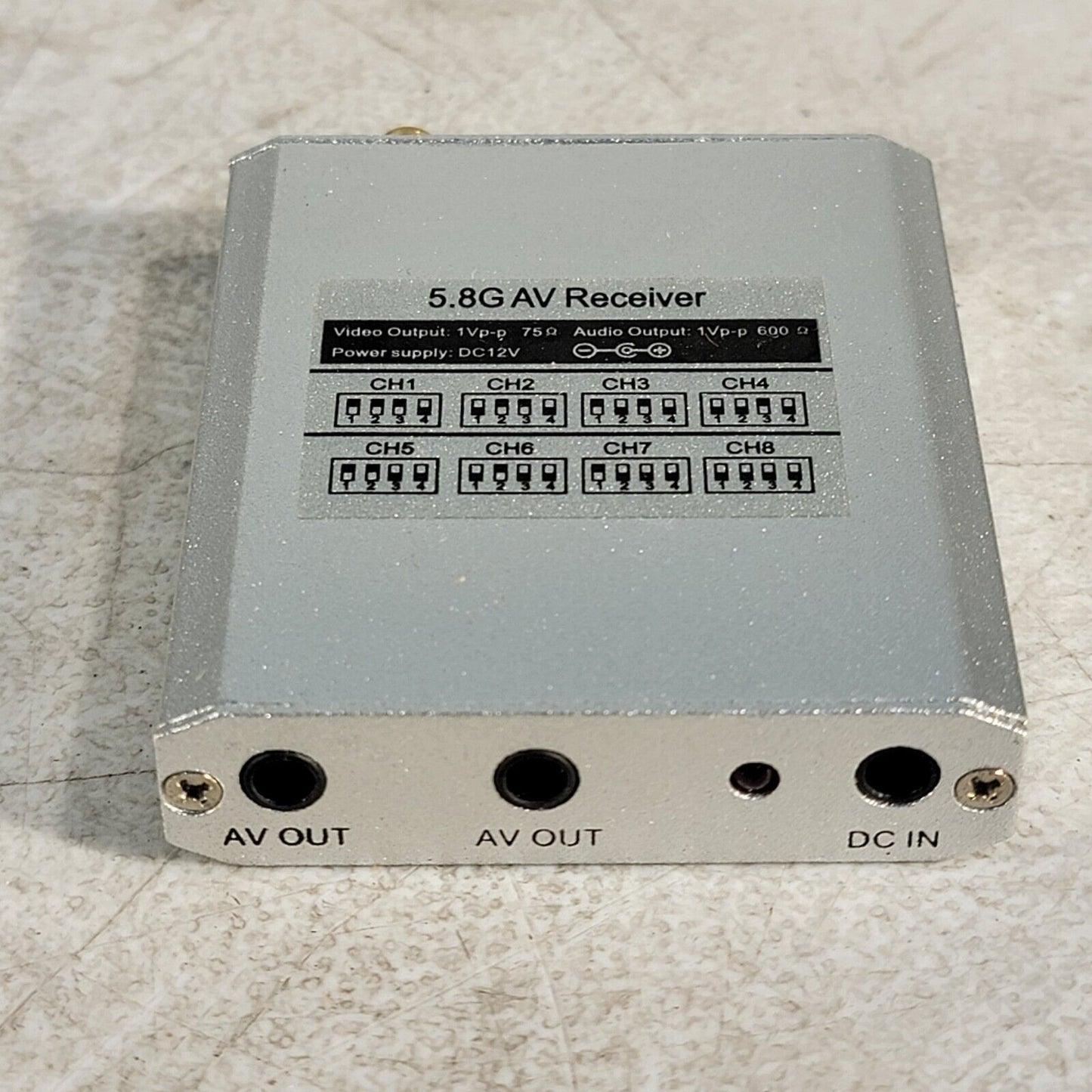 5.8G AV Receiver Drone Imaging 5.8 GHz 12VDC Power