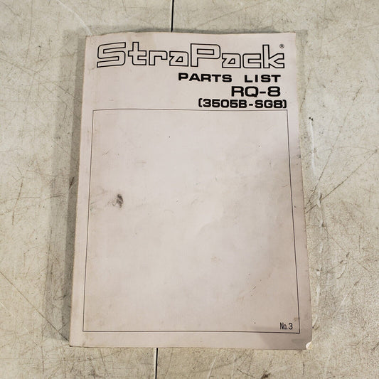 StraPack Parts List RQ-8 3505B-SG8 1993