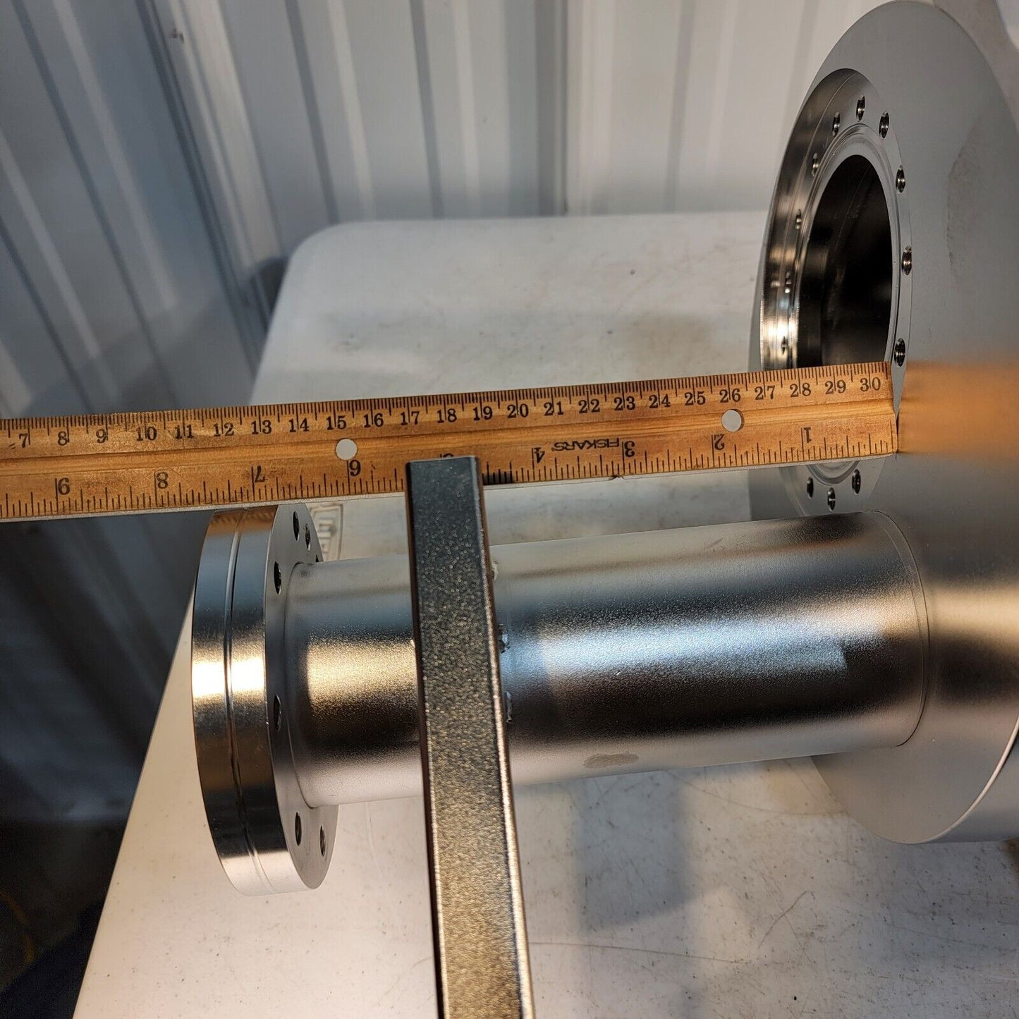 Long UHV High Vacuum Chamber Bruker 7x Flanges 4.5" 6" 10" Conflat ISO-K 100