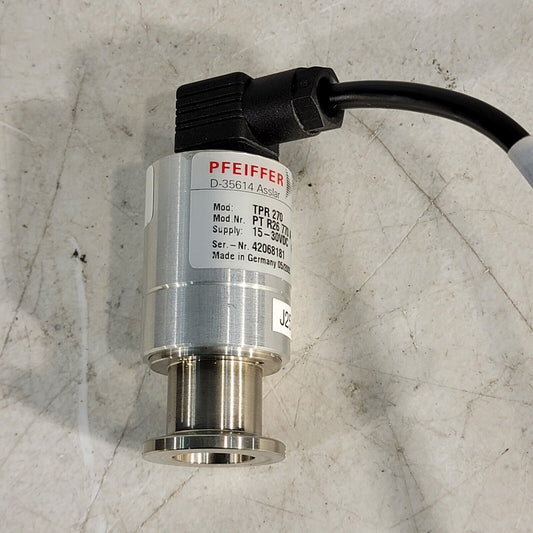 Pfeiffer High Vacuum Gauge Pirani TPR 270 PT R26 770 A NW16 KF16 Flange 0-10v