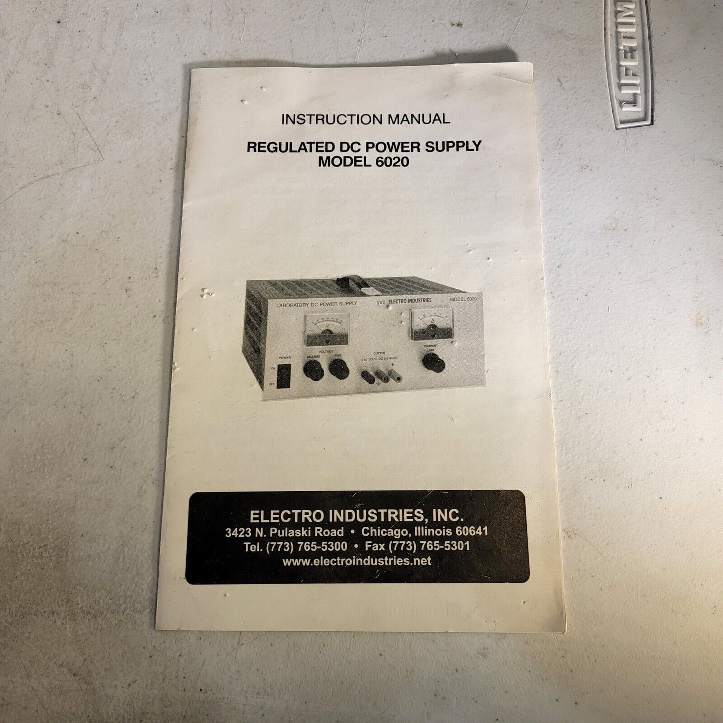 Vintage Electro Regulated DC Power Supply 6020 Instruction Manual w/ Schematics