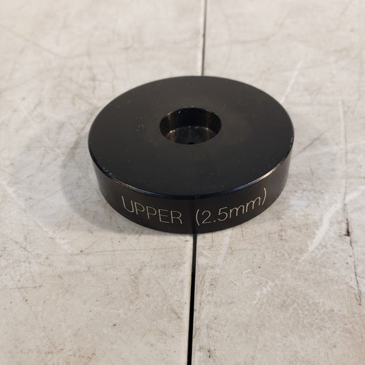 Circular 2.5mm Aperature, 6.5cm Diameter Black