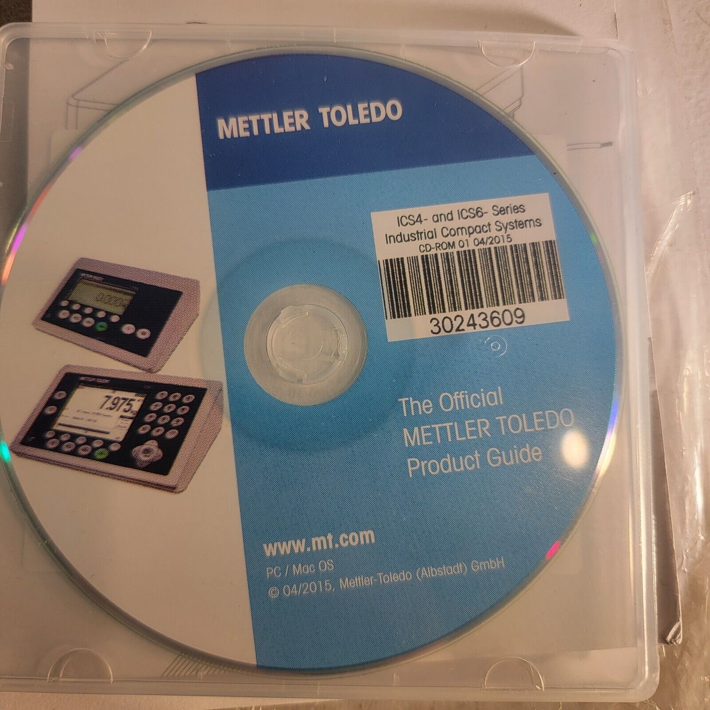 Mettler Toledo PBA655 PBA655x Weighing Platform User Manual w/ Product CD