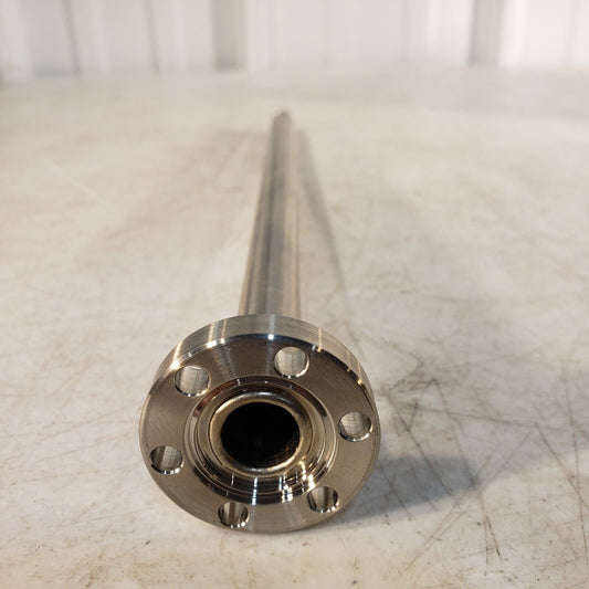 DN16CF 1.33" Conflat Flange Fitting w/ Tube 11" Length 3/8" Diameter High Vacuum