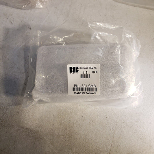 Bud Industries 1321-CMB Plastic Project Box Gray, Clear  145mm X 65mm X 40mm