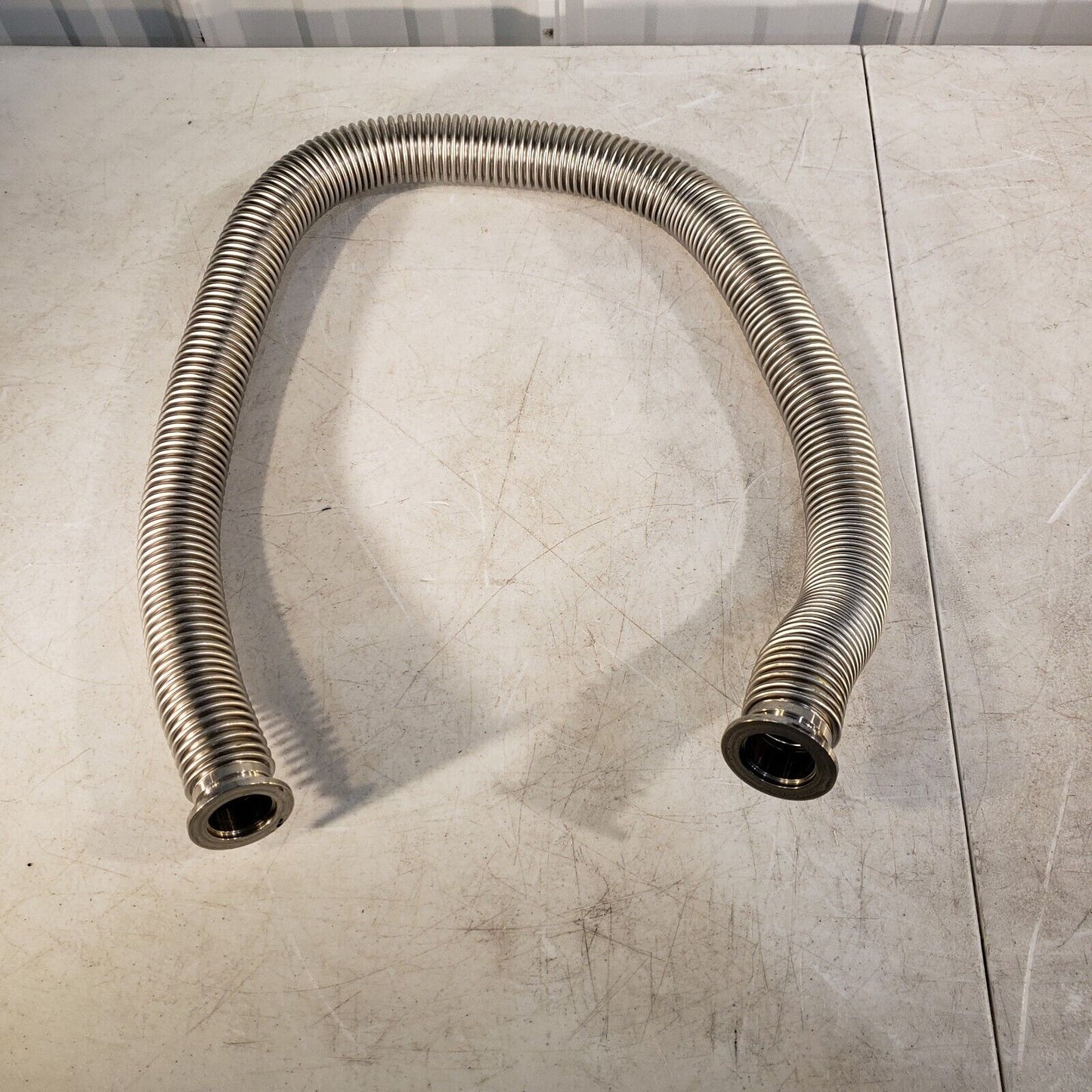 KF25 NW25 High Vacuum Stainless Steel Bellows Hose 940mm Length
