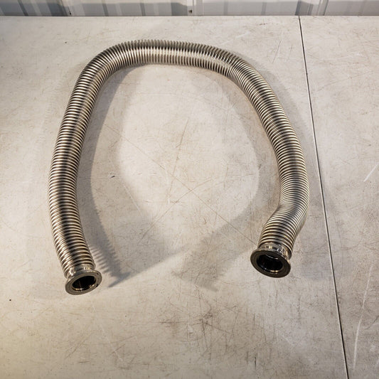 KF25 NW25 High Vacuum Stainless Steel Bellows Hose 940mm Length
