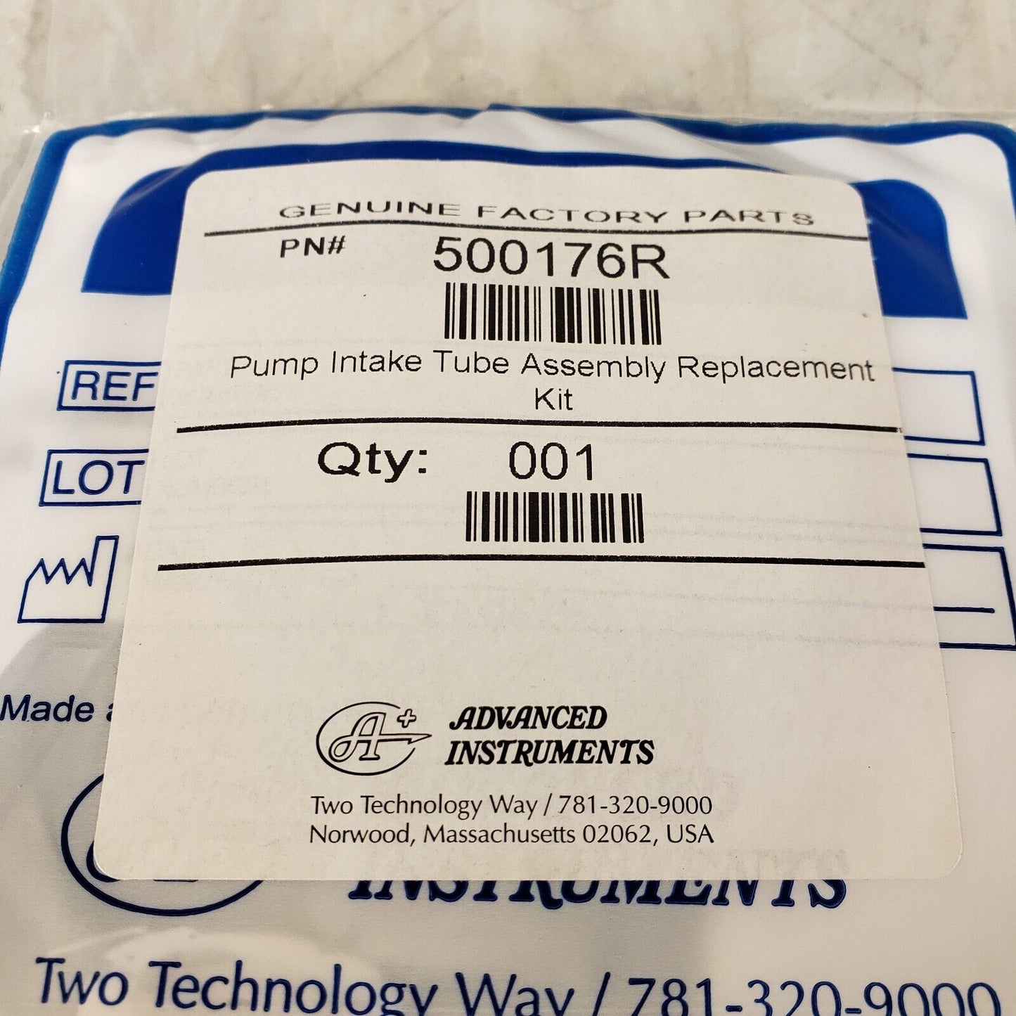Advanced Instruments 500176R Pump Intake Tube Assembly Replacement Kit