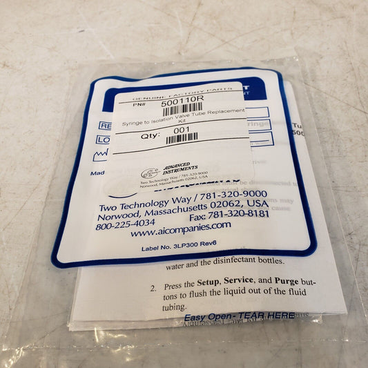 Advanced Instruments 500110R Syringe To Isolation Valve Tube Replacement Kit