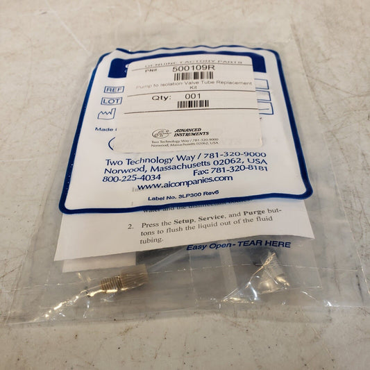 Advanced Instruments 500109R Syringe To Isolation Valve Tube Replacement Kit