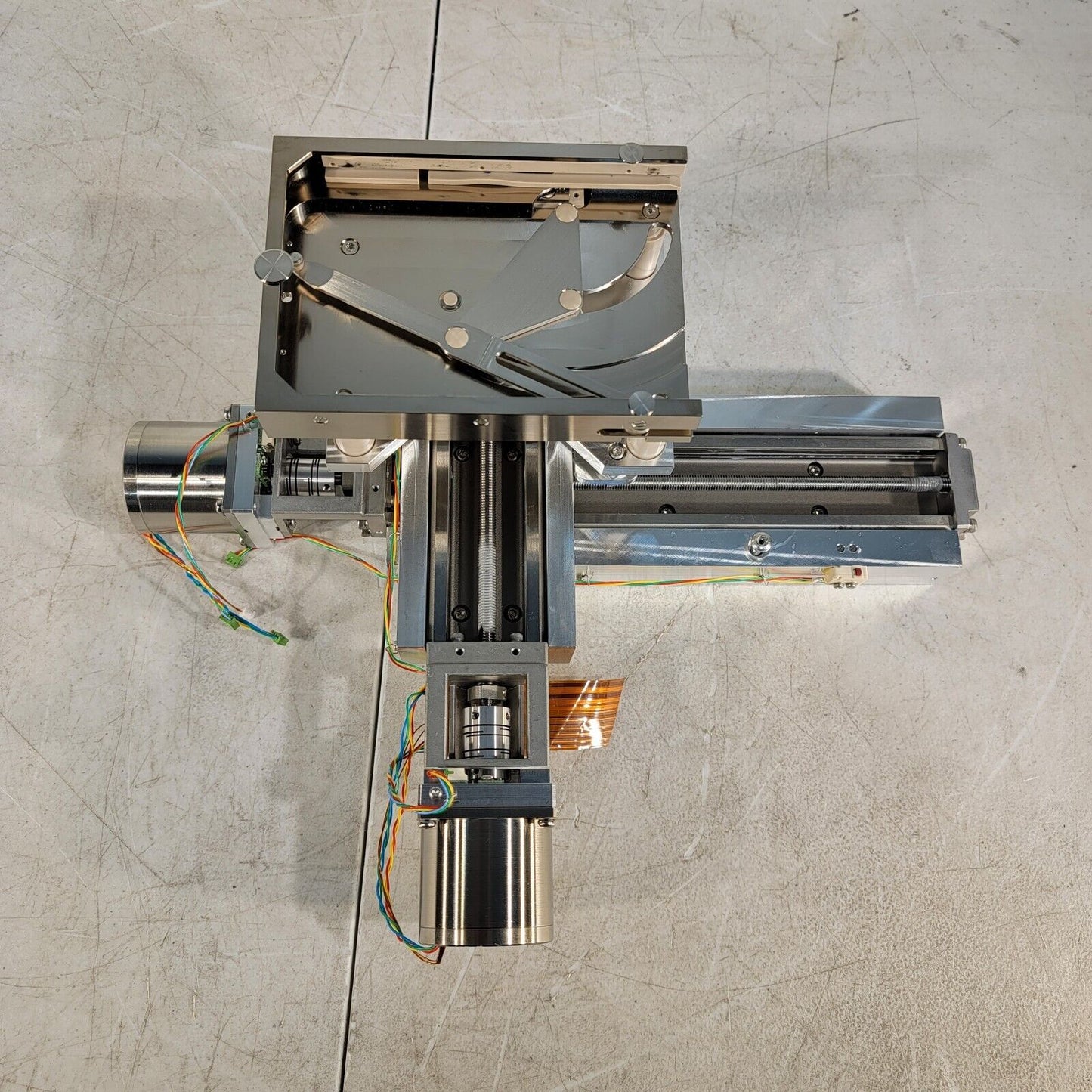 UHV High Vacuum-Friendly XY Linear Stage Stainless Steel Minimal Outgassing