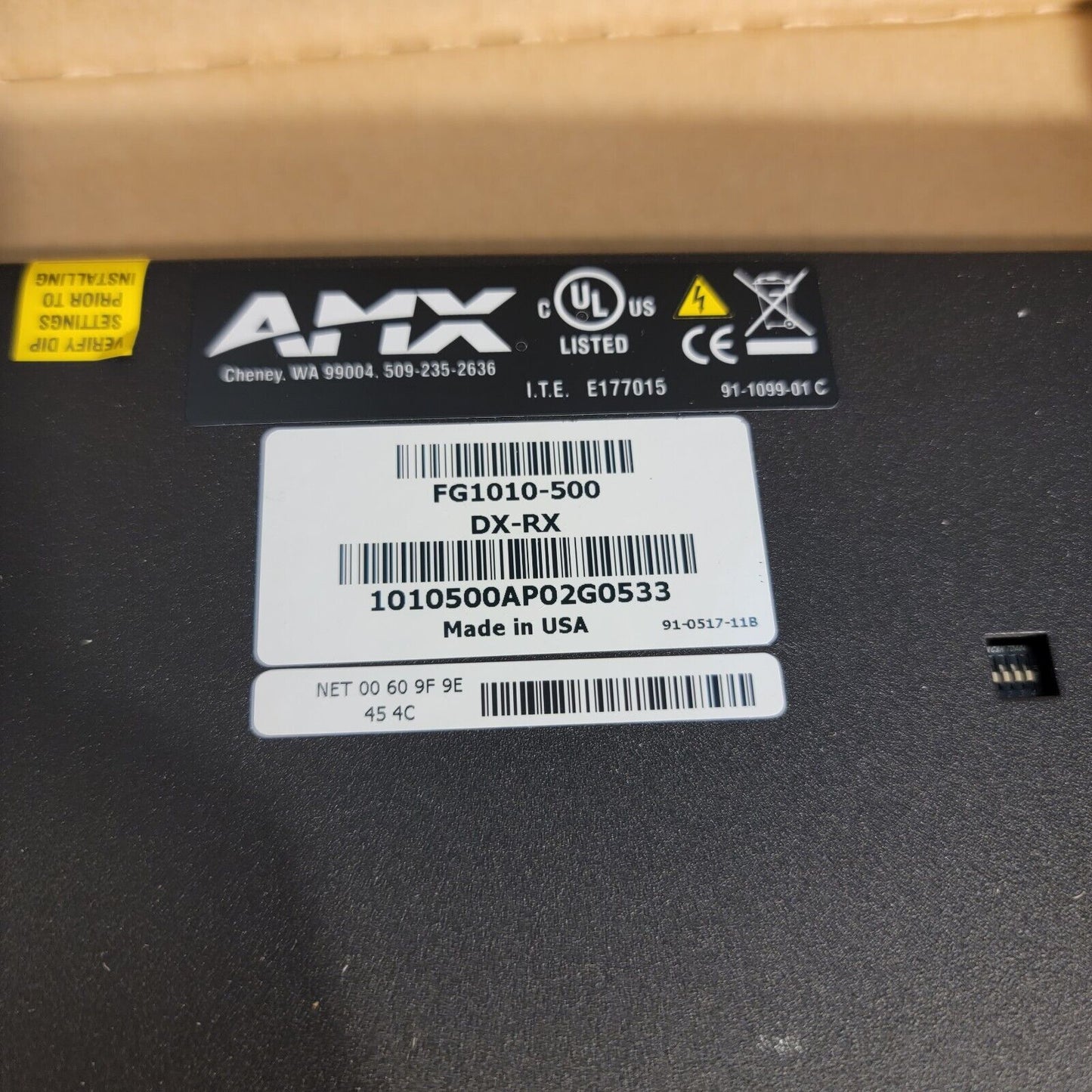 AMX FG1010-500 DXLINK HDMI Receiver Module DX-RX 1010500AP02G0533