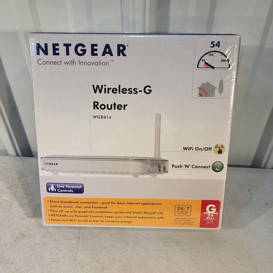 Netgear WGR614 54 Mbps 4-Port 10/100 Wireless G Router (WGR614NA) No Power Cable