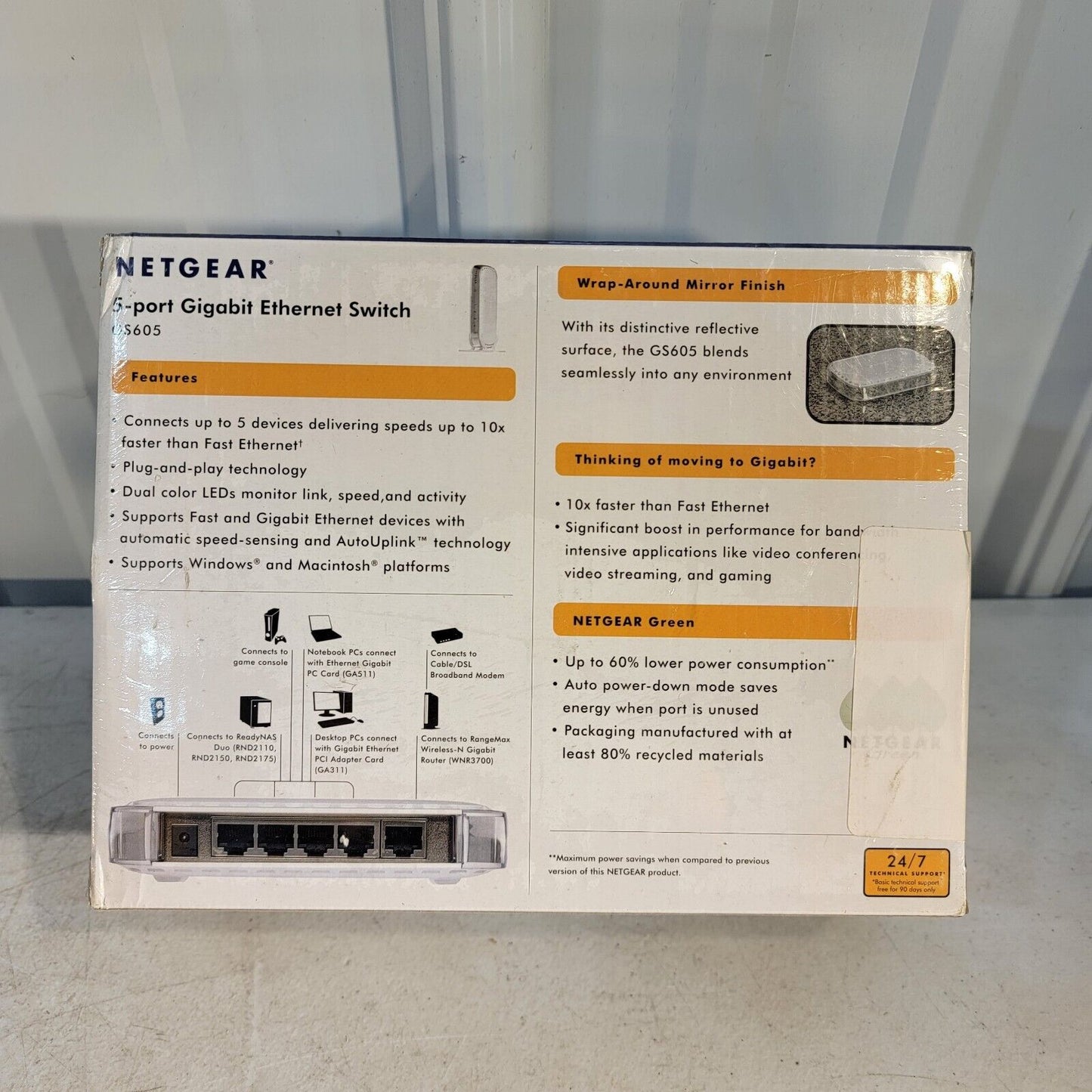 NETGEAR Business GS605 5-Port Gigabit Ethernet Unmanaged Network Switch GS605NA