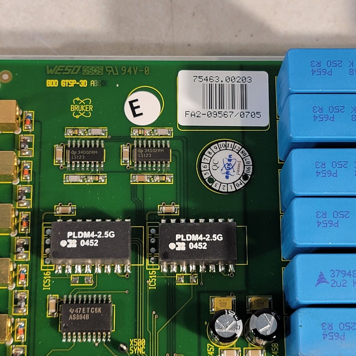 Bruker BDD GTSP-3 75463.00203 Trigger Communication Card Ultraflex II Mass Spec