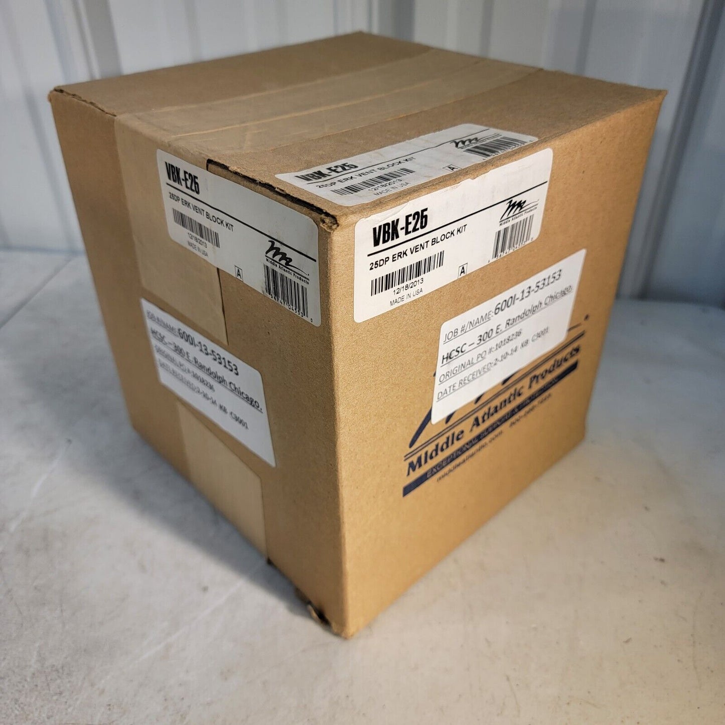 Middle Atlantic VBK-E25 Vent Blocker Kit for 25.0" (63.5 cm) Deep ERK Series