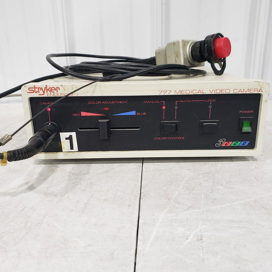 Stryker Endoscopy 777 Medical Video Camera w/ Color Adjustment 120VAC