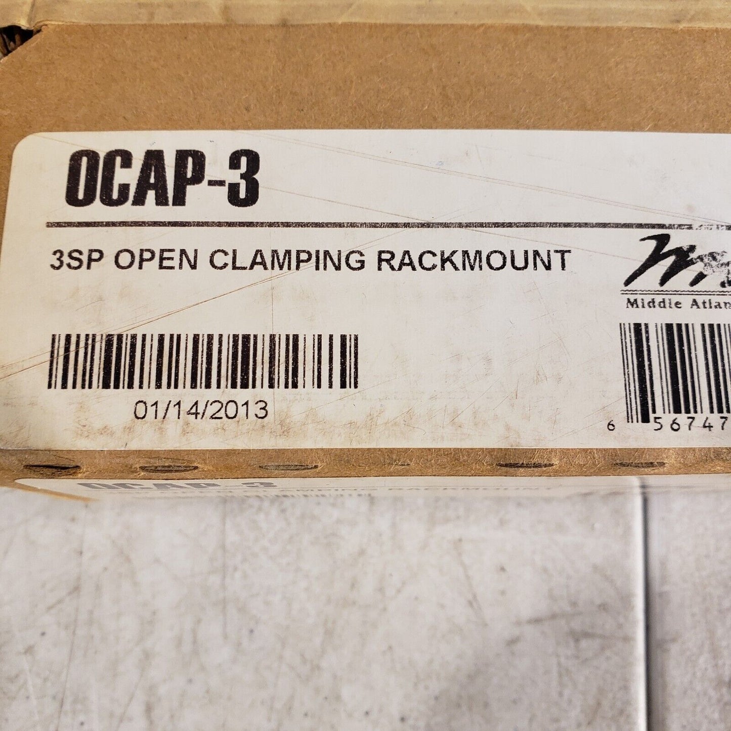 Middle Atlantic OCAP-3 Open Clamping Rackmount Shelf, Vented, New In B ...