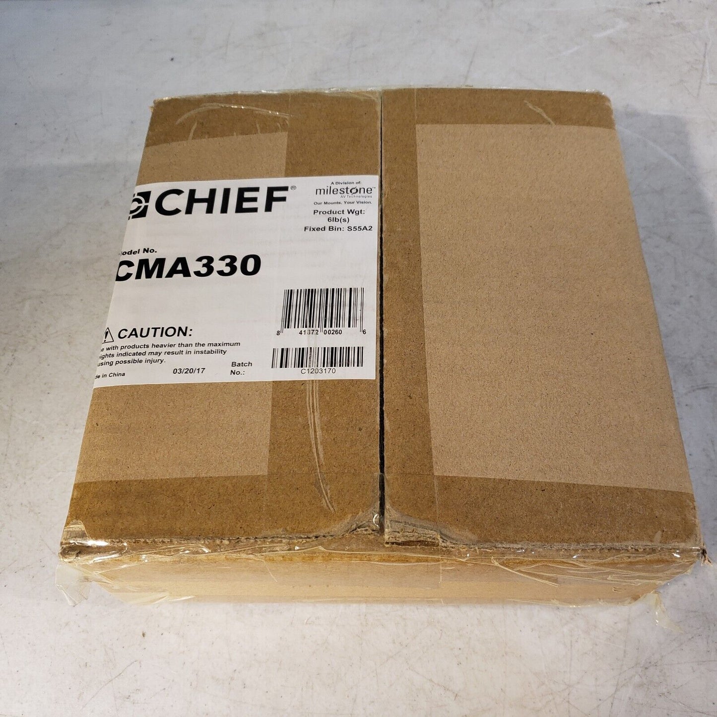 Chief CMA330 8 x 8" Offset Fixed Ceiling Plate