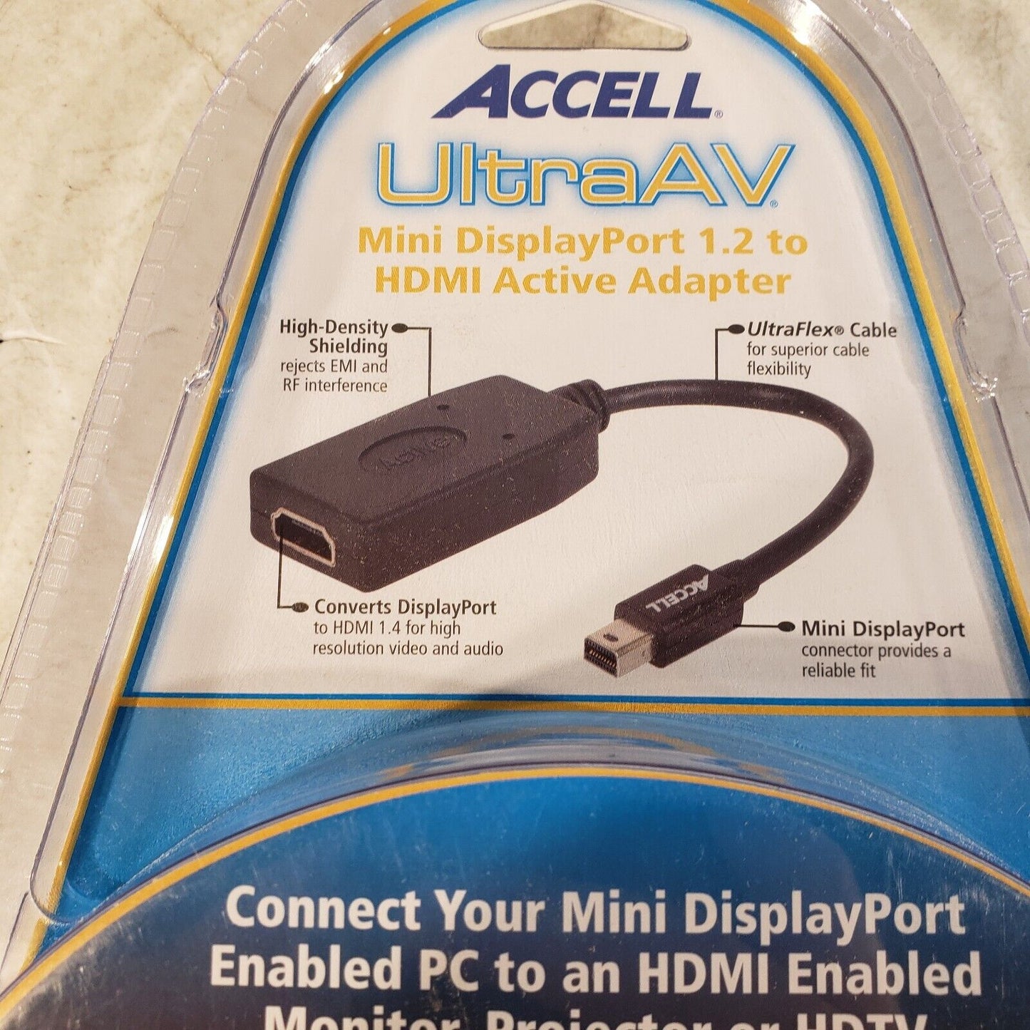 Accell B086B-007B-2 UltraAV Mini Displayport 1.2 to HDMI Active Adapter