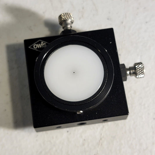 OWIS Optics 0.02" 0.5mm Pinhole Aperture PTFE Optical Mount