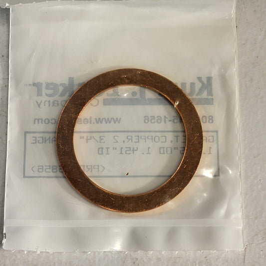 Kurt Lesker Copper Gasket DN35CF 2.75" CF Flange 1.895" OD 1.451" ID GA-0275