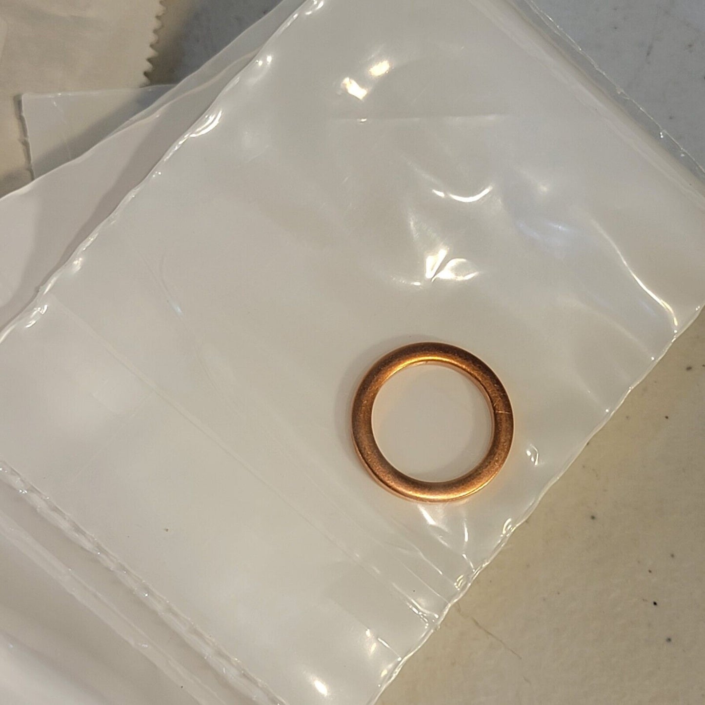 MDC 191000 1.33" Gasket Mini CF Copper 0.64" ID DN16CF 10-Pack OFHC