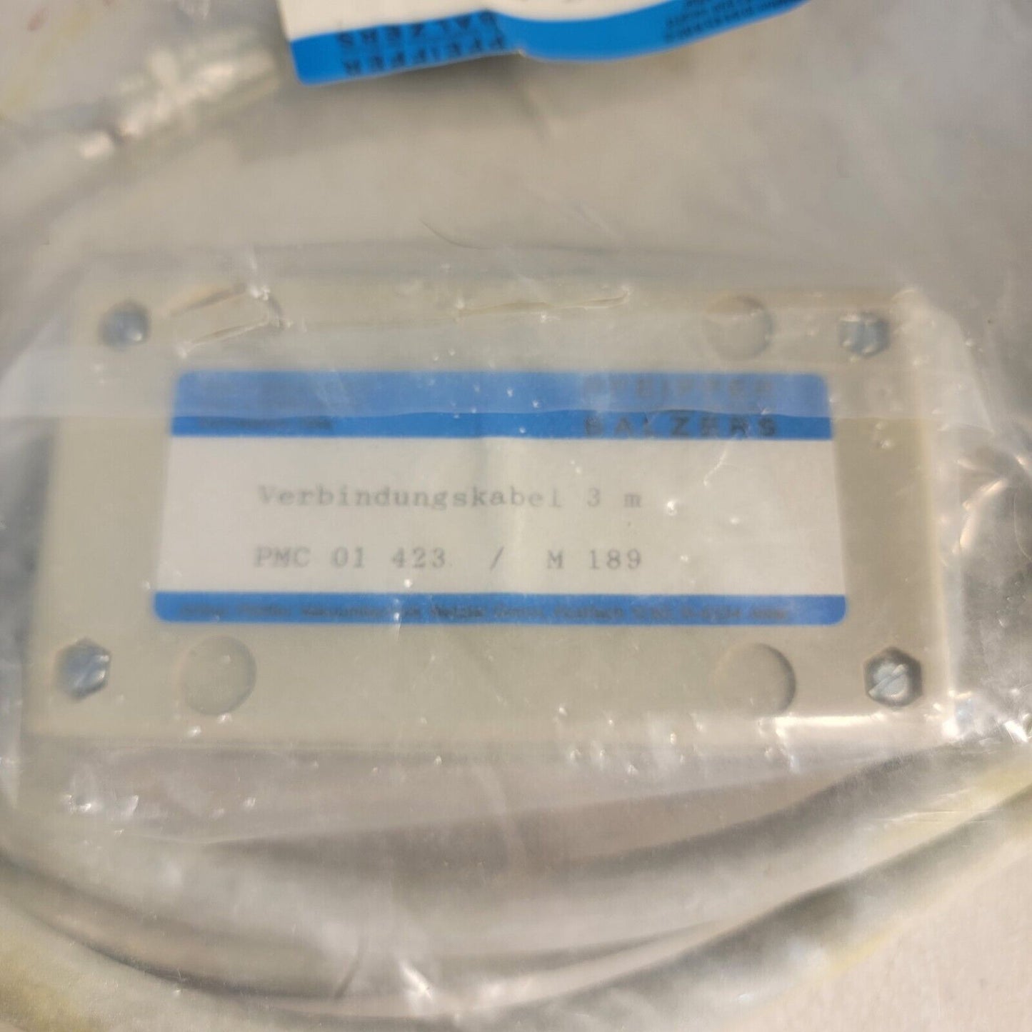 Pfeiffer Balzers PMC 01 423 PMC01423 Turbo Pump Vacuum Control Cable Adapter 3m