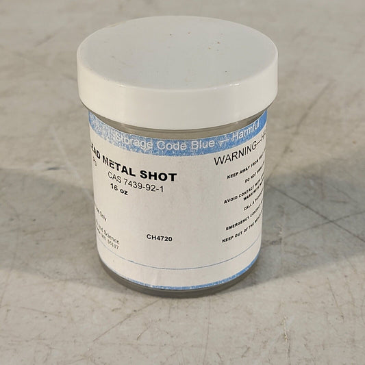 Lead Shot Metal Ball Element 82 Pb 16 Oz Bottle 99.5% CAS 7439-92-1