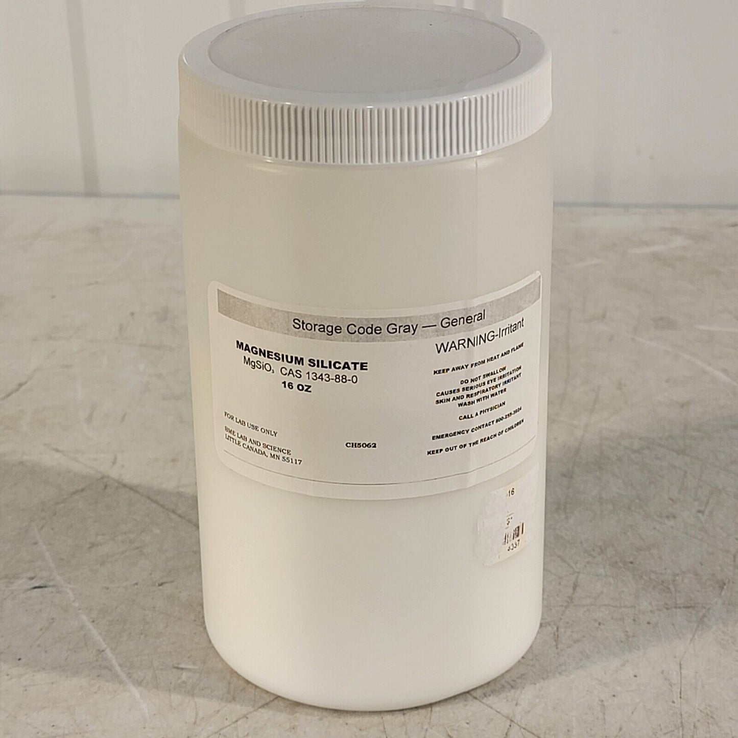 Magnesium Silicate 16 Oz Superfine Talcum Talc 99% ACS Lab Grade 1343-88-0