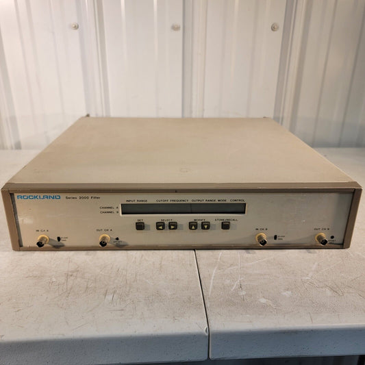 Rockland 2382 Butterworth 8th Order HP High Pass LP Low Pass RF Filter 2 Channel