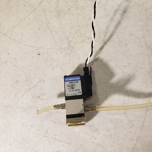 Koganei 010E1-15W Solenoid Valve 0~0.7MPa, KB63139, 12VDC